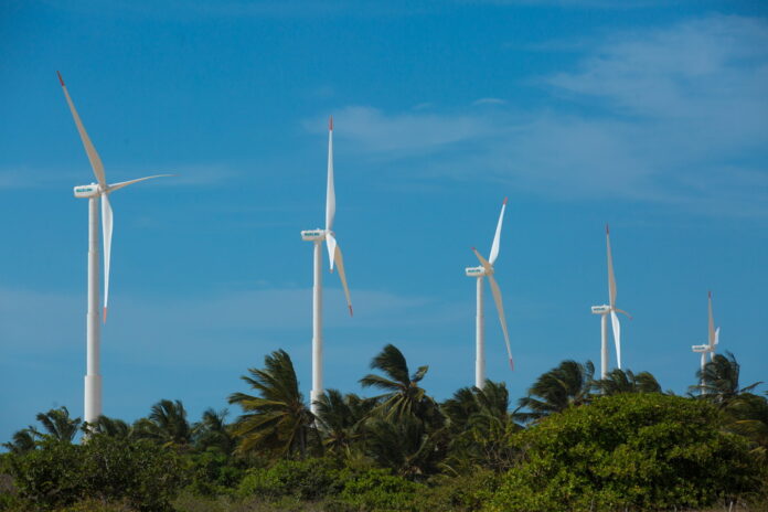 Usina de Energia Eólica (UEE) em Icaraí, no Ceará (CE).