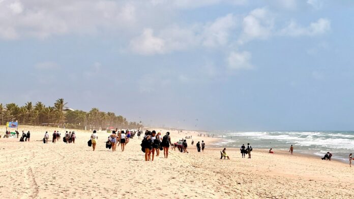 Praia em Aquiraz, no Ceará