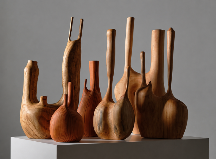 Peças de design em madeira criadas por Breno Caetano, do Utaa Studio
