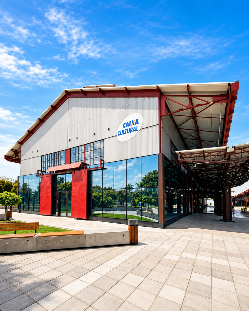 Fachada da CAIXA Cultural Belém, espaço cultural com programação artística e educativa na capital paraense